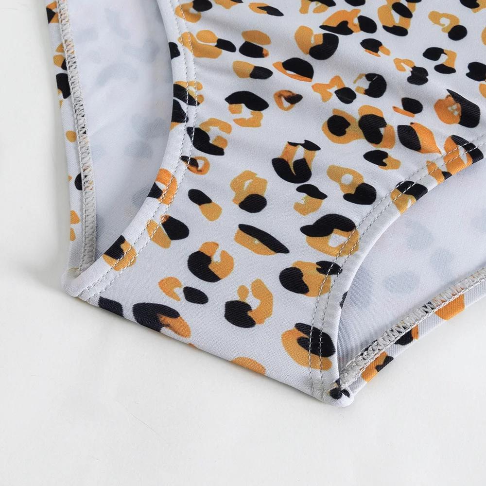 Maillot de bain une pièce imprimé léopard pour filles, à la mode, vêtements de plage, tenue d'été, p