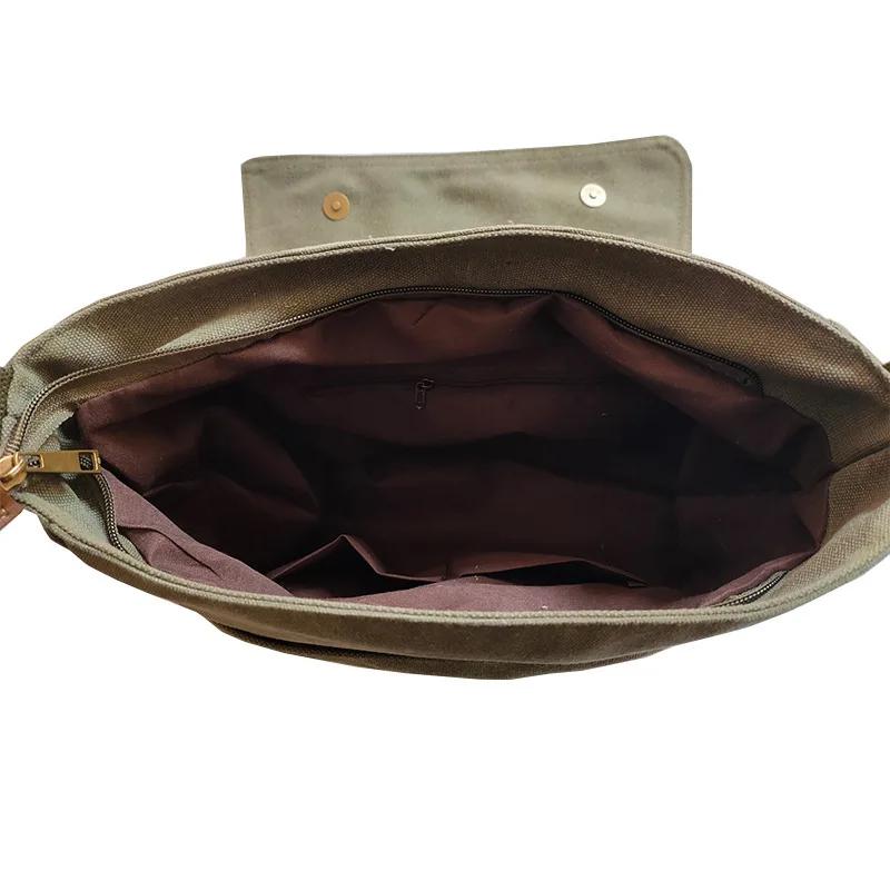 Sac à bandoulière en toile pour femmes, sac à main rétro mignon de dessin animé, grande capacité, sa