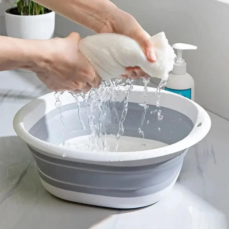 Lavabos pliants en plastique lavabos portables baignoire à linge pliante adulte bébé bassin de bain