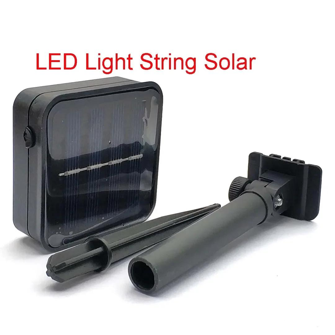 Guirlande lumineuse LED 68MM x 68MM, boîtier de batterie solaire, contrôleur de puissance LED, étanc