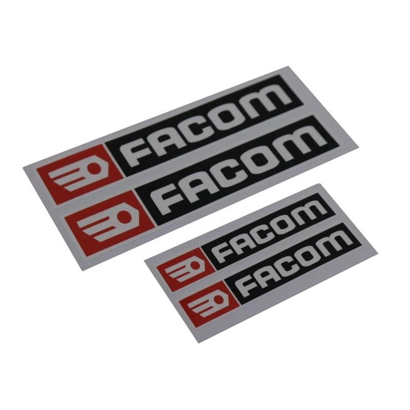 Kit de 2 autocollants FACOM imprimés en vinyle de haute qualité pour voiture, moto ou diverses Surfa