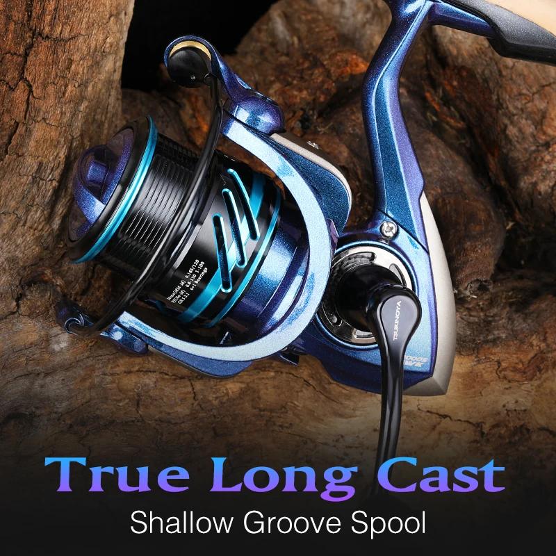 TSURINOYA – moulinet de pêche à tambour fixe 2000S 2500S 3000S HAWK 5.2:1 7kg, roulement en acier in