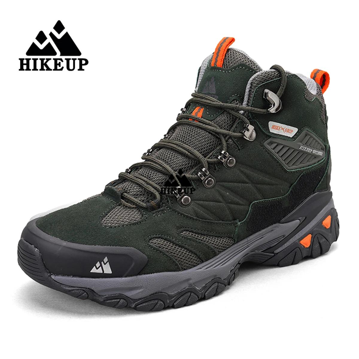Bottes de randonnée en daim pour hommes HIKEUP - Chaussures de trekking haut de gamme hiver