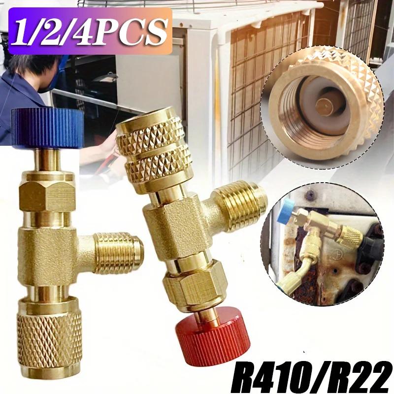 Valve de sécurité liquide R410A R22, outil de réfrigérant de climatisation, adaptateur de sécurité 1