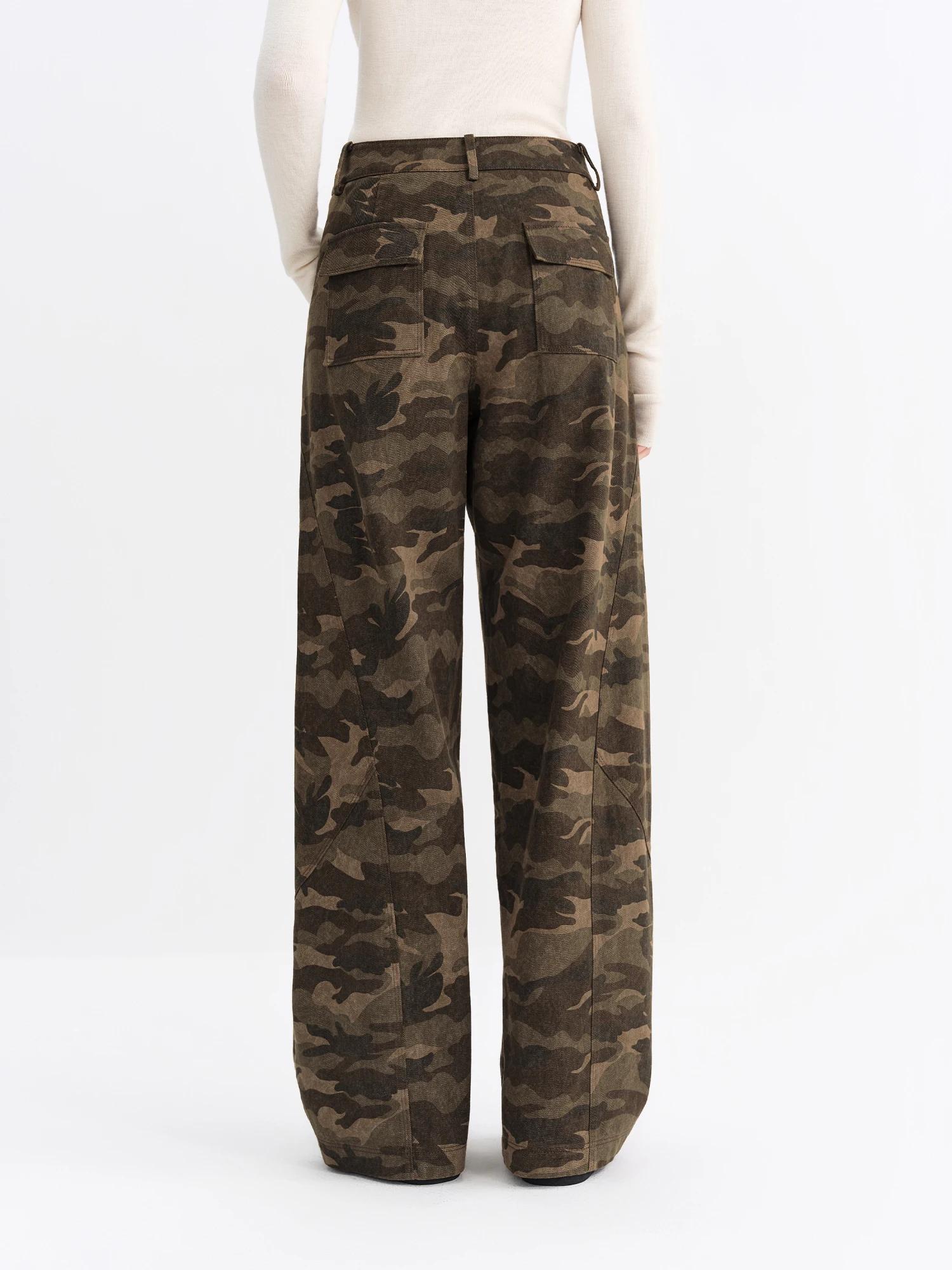 FSLE Nouveautés Jeans évasés pour femmes, imprimé léopard rétro, pantalon bootcut, style vintage Y2K