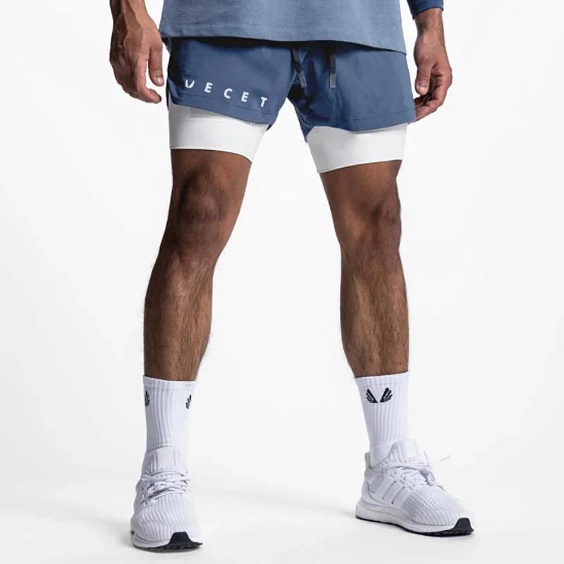 Short fitness 2 en 1 homme séchage rapide - Bas basket course musculation jogging été décontracté