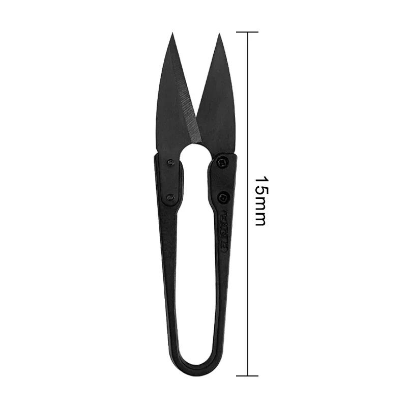 Ciseaux à coudre U, coupe-fil à perles, fils de coupe, fournitures de points, ciseaux en tissu brodé