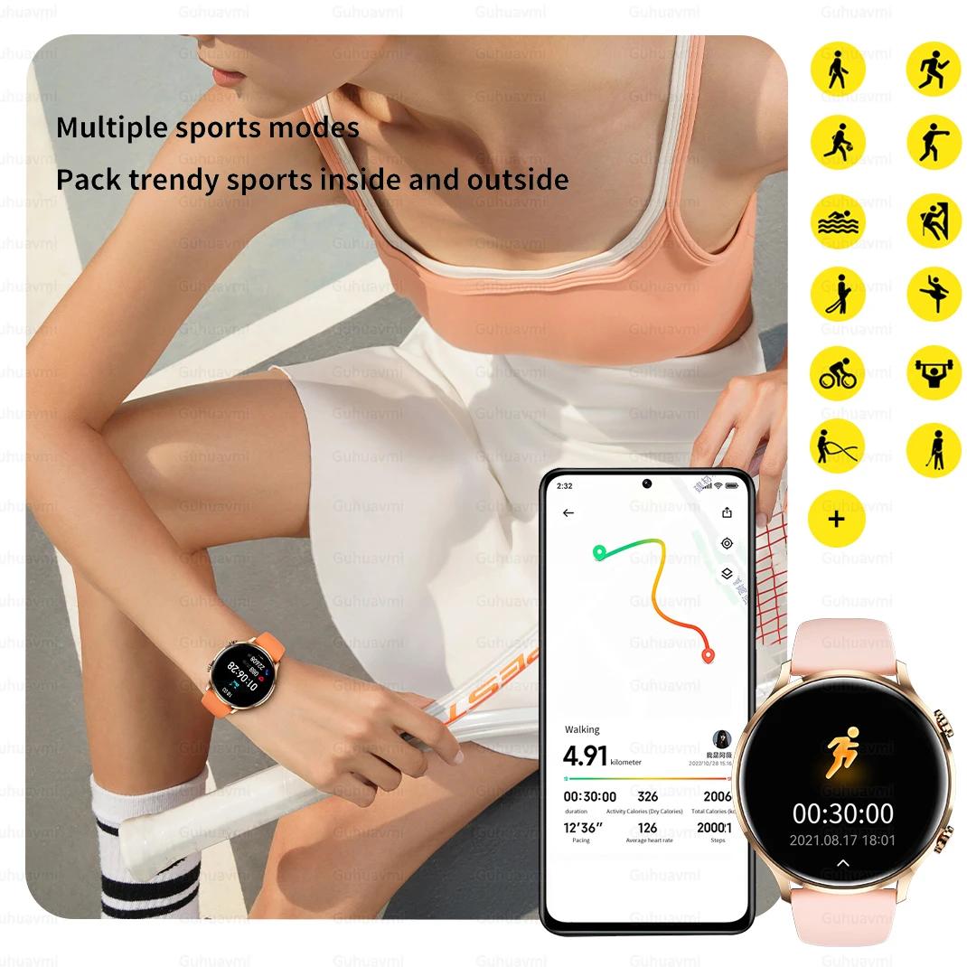 Nouvelle montre intelligente 2026 pour femmes, écran AMOLED HD, affichage permanent, appel Bluetooth
