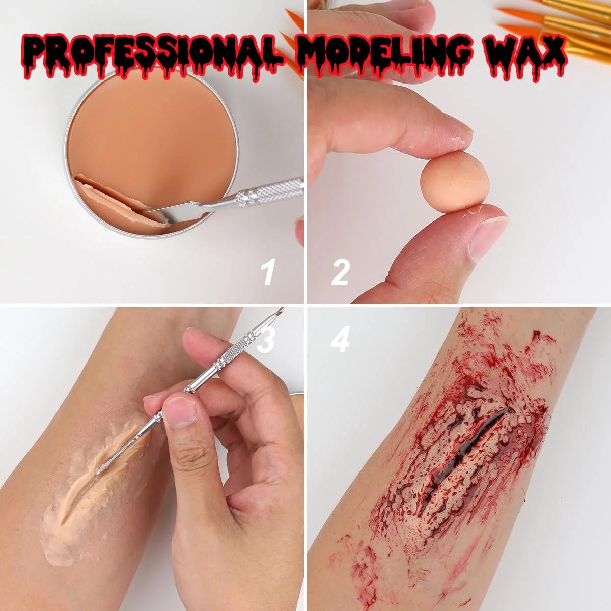 Bowitzki SFX – peinture pour le visage et le corps, effets spéciaux de maquillage d'halloween, fauss