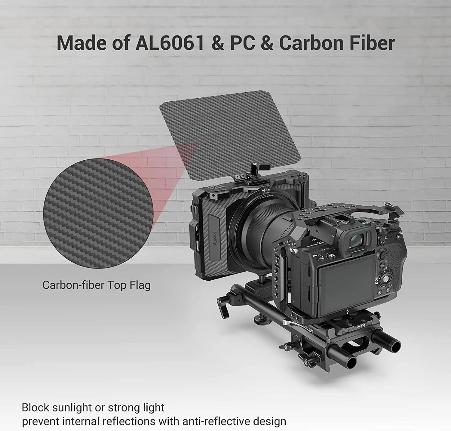 SmallRig – Mini boîtier mat pour appareils photo DSLR sans miroir, Compatible avec les objectifs 52m