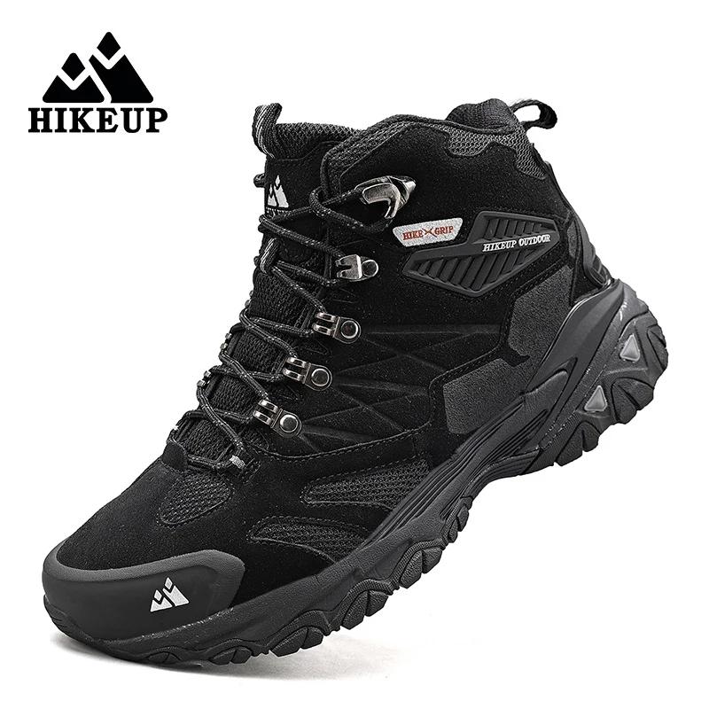 Bottes de randonnée homme HIKEUP imperméables : chaussures tactiques militaires pour trekking et combat
