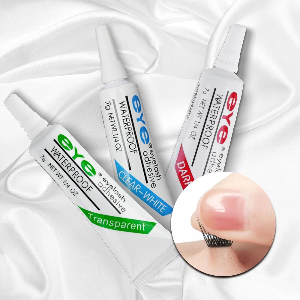 Colle à cils professionnelle à séchage rapide, 3 couleurs, extension de faux cils, longue durée, éta