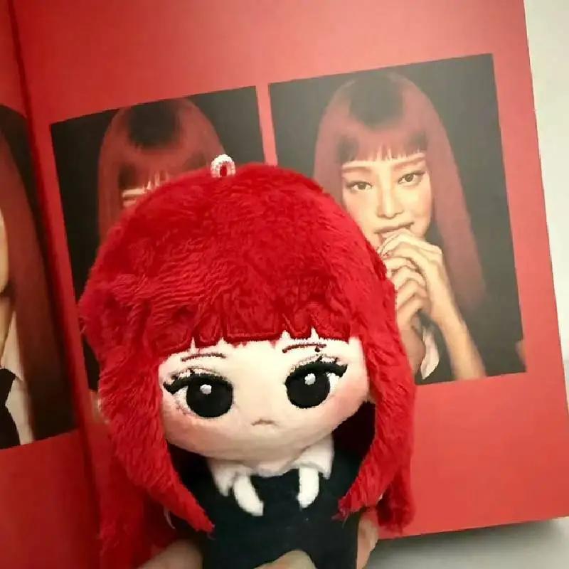 Porte-clés poupée Kpop de 10 cm, JENNIE WINTER Minjeong, poupée de dessin animé, pendentif, porte-cl