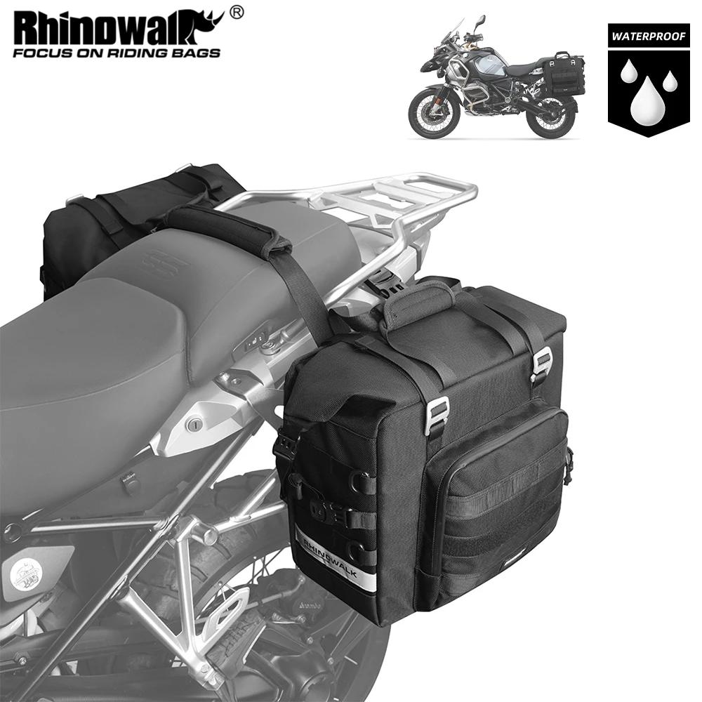 Bal inowalk-Sac Latéral Étanche pour Moto, Sacoche Extensible à Dégagement Rapide, Cube 3D, Moteur,