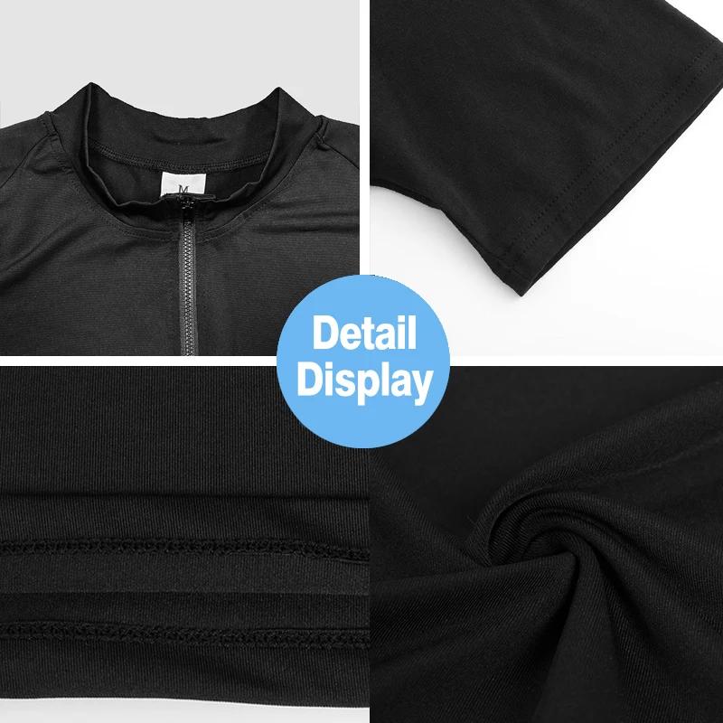 Polo compression homme course été Fitness séchage rapide musculation Muscle T-shirt sport