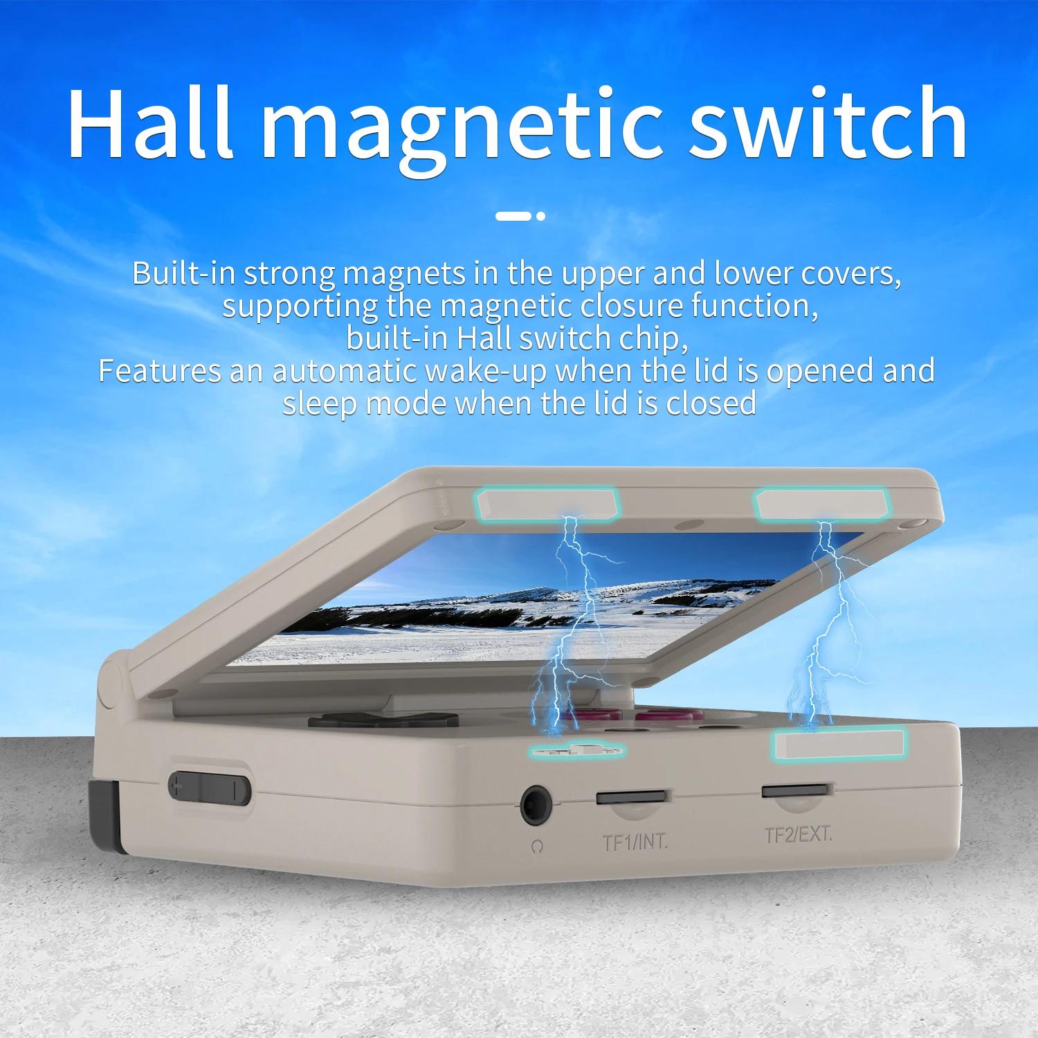 ANBERNIC RG35XXSP rétro Flip Console de jeu portable 3.5 "écran IPS Linux H700 lecteur de jeu vidéo
