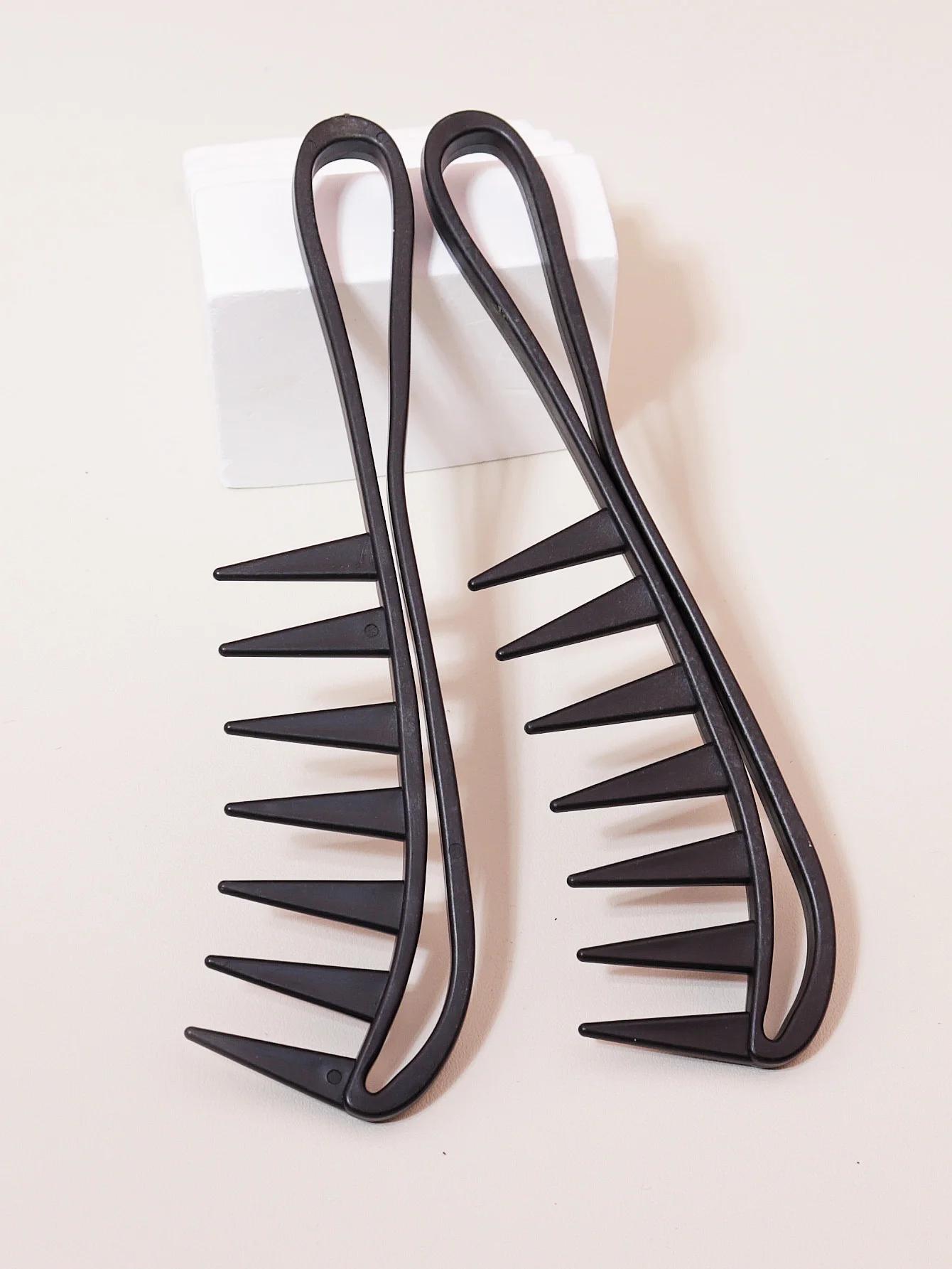 Grand peigne à cheveux à dents larges, peigne d'épilation Shun, adapté aux cheveux secs et humides,