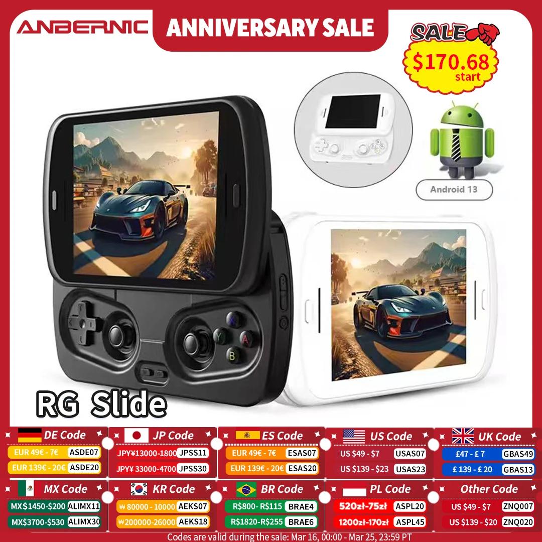 Anbernic RG Slide Console de jeu portable Android 4.7 "LTPS écran dans le cellule Joystick capacitif