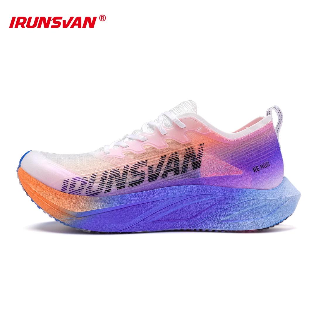 Chaussures de course sur route Marathon en plaque de carbone T800-IRUNSVAN baskets légères et respir