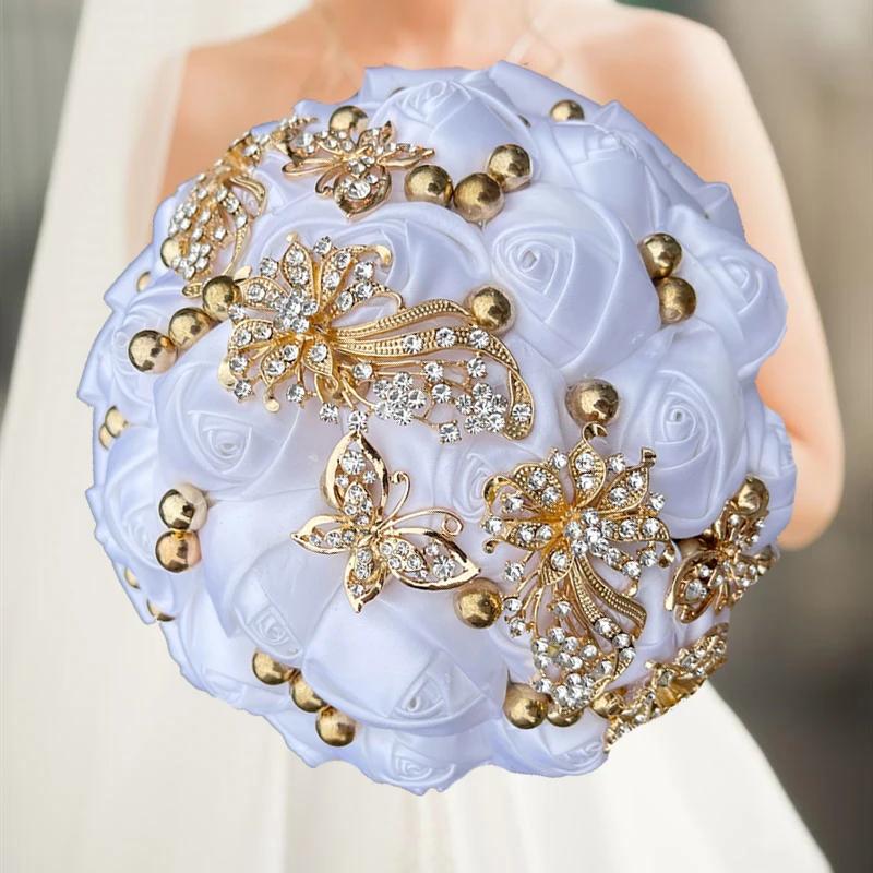 Offre spéciale rouge luxe magnifique mariage Bouquet de mariée élégant perle mariée demoiselle d'hon