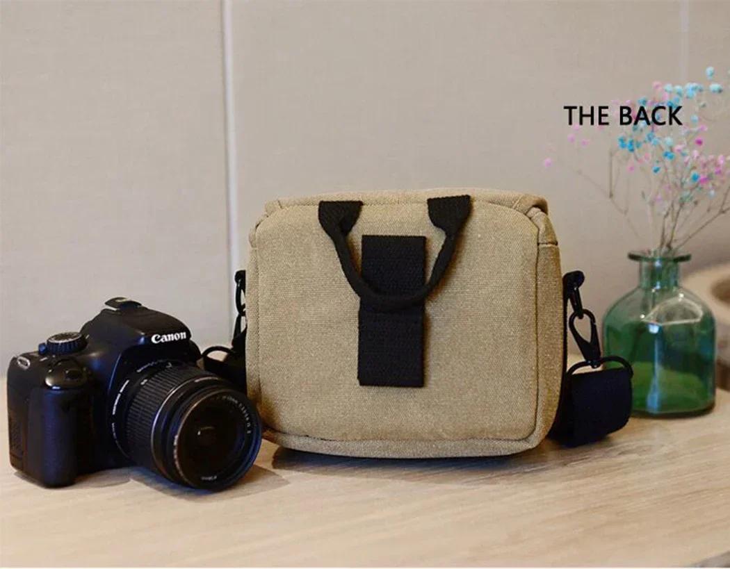 Sac à bandoulière en toile pour appareil photo Canon EOS M10 M6 M5 SX60 SX50 SX30 SX510 1100D 1200D