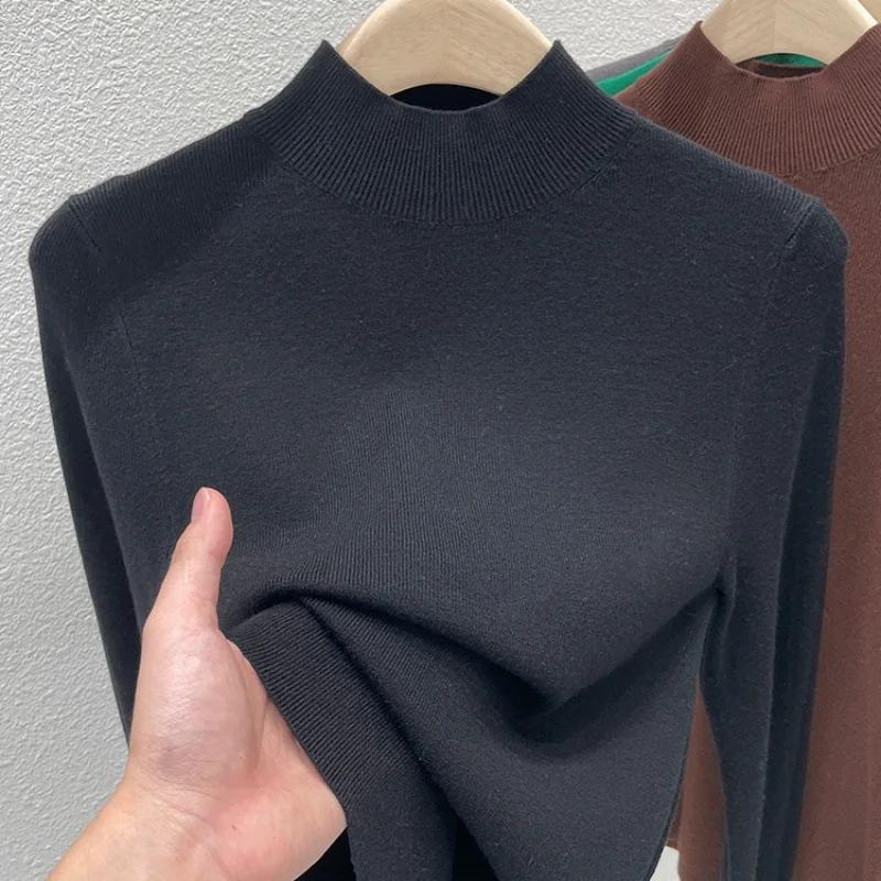 AOSSVIAO Pulls à col roulé pour femme, collection Automne Hiver 2026, mode, coupe ajustée, couleur u