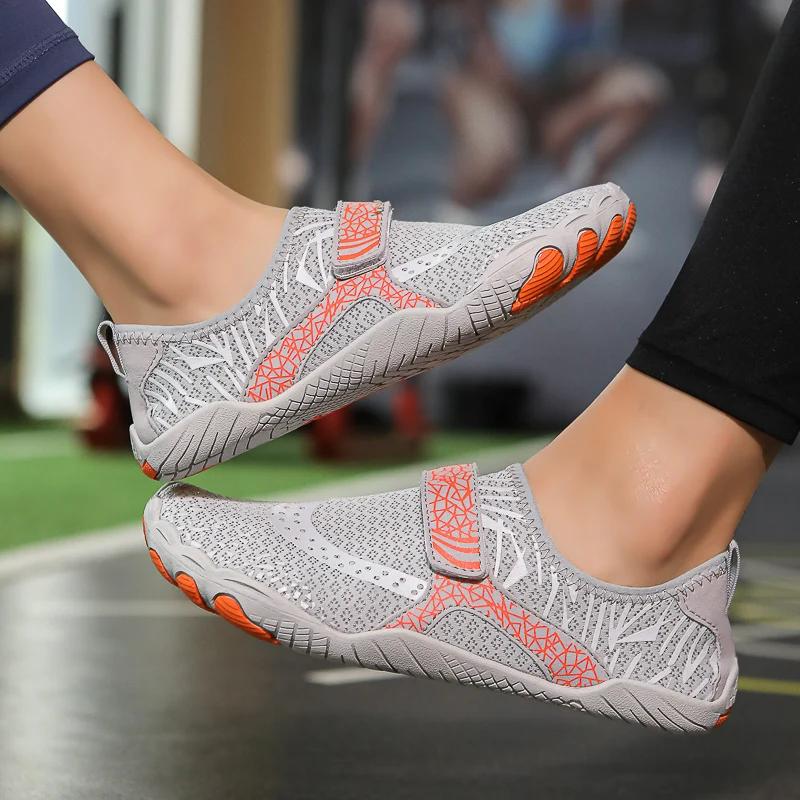 Chaussures de sport d'intérieur pour femmes et hommes - Fitness, yoga et exercices pieds nus sur tapis roulant