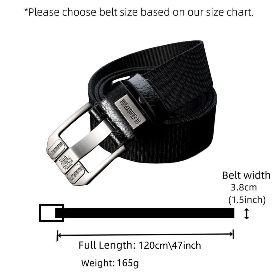 Ceinture à boucle ardillon pour hommes, ceinture en toile, ceinture en Nylon à la mode, ceinture en