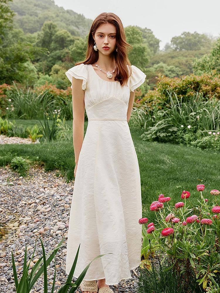 FSLE-Robe longue rouge à carreaux, taille haute, pour femme, tenue élégante et romantique, nouvelle