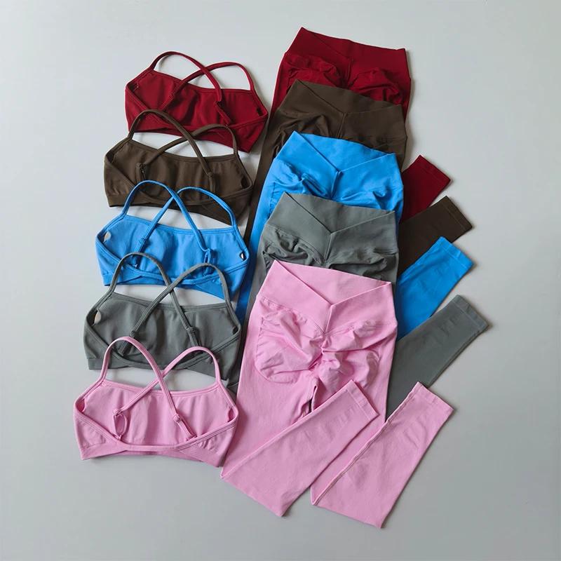 Leggings de Yoga taille haute sans couture pour femmes, séchage rapide, respirant, soutien-gorge de