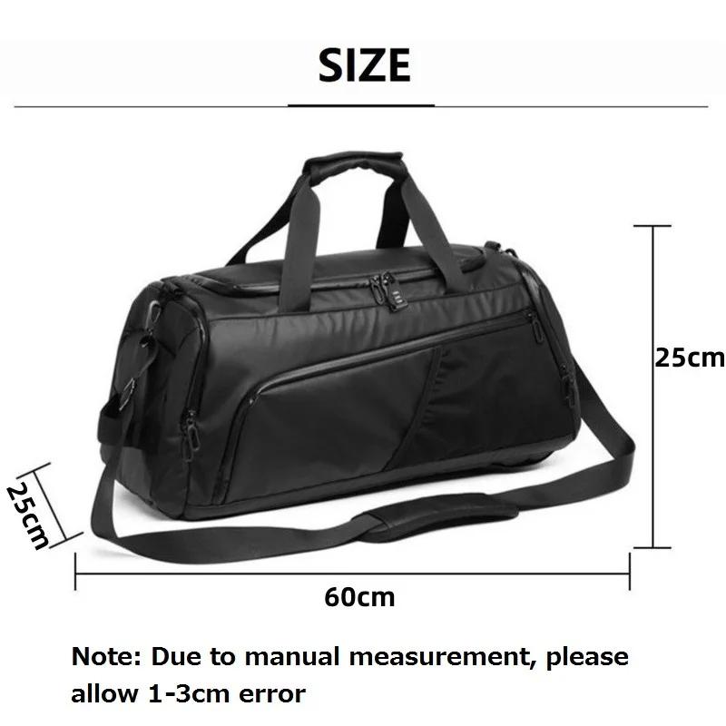 Sac de sport pour hommes, grande capacité, entraînement, Fitness, sac de sport, sac à dos sec et hum