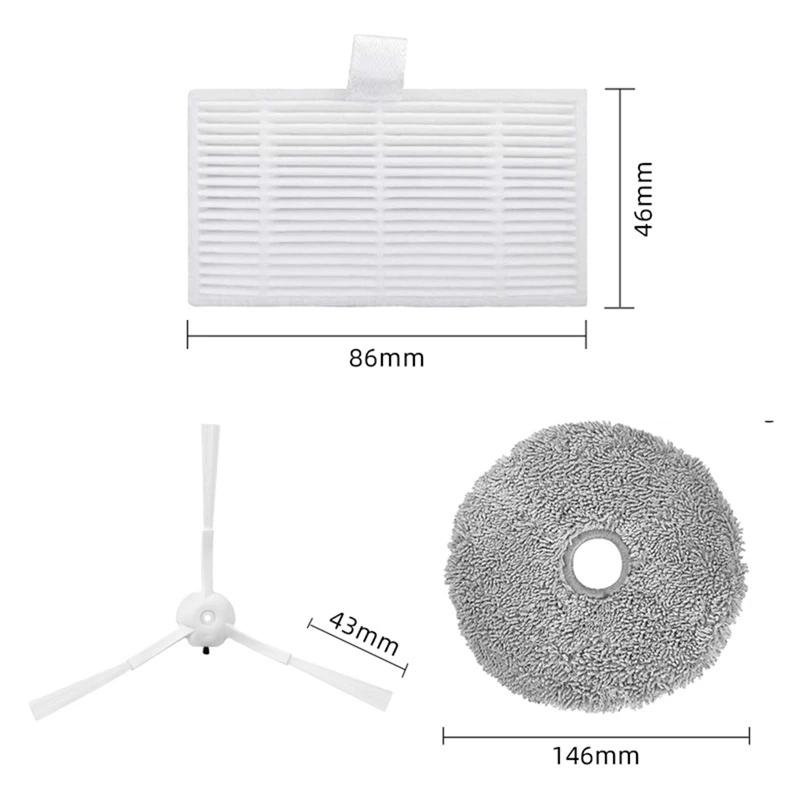 Compatible pour Xiaomi Lydsto W2 / Kyvol Cybovac S60 / Blaupunkt Bluebot OMEGA / inic iX10 brosse la