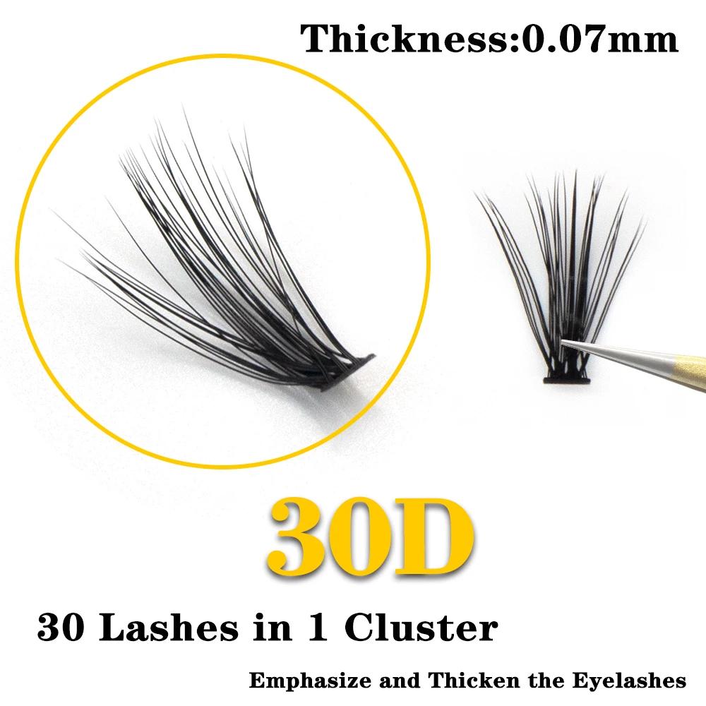 20D/30D/40D/50D 60 paquets Extension de cils de vison naturel 3D Volume russe faux cils outils de ma