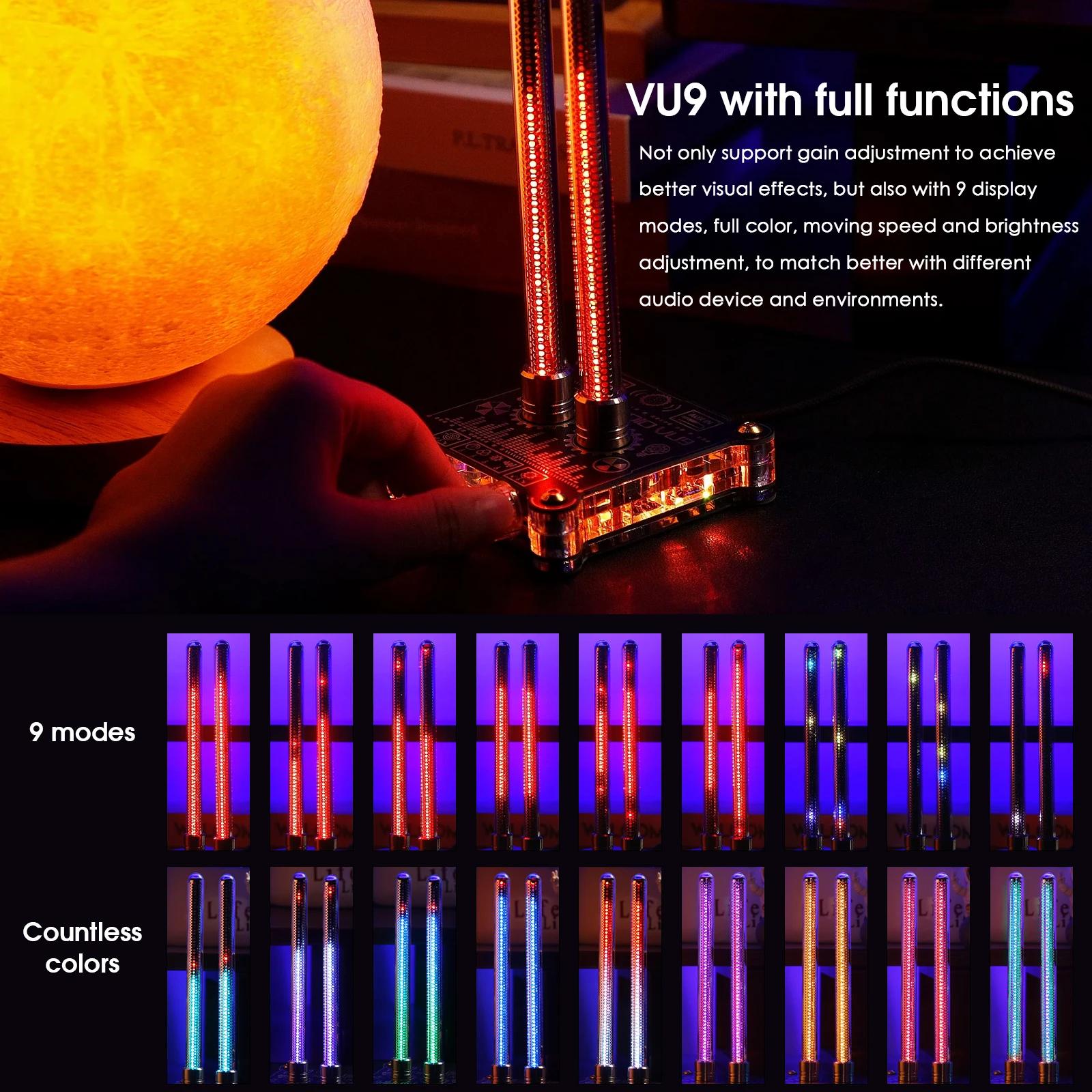 Nobsound-VU9 Vintage Pixie Tube Sound Level Meter, Audio Display Analyzer Music, MIC 514 up Lamp