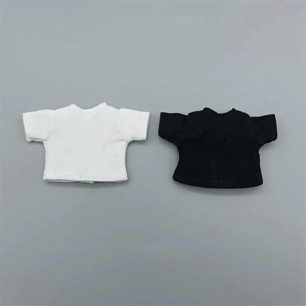 Jeans et pantalons en denim pour poupées, accessoires vestisens, vêtements FjT-shirt, OB11, 1/11 Her
