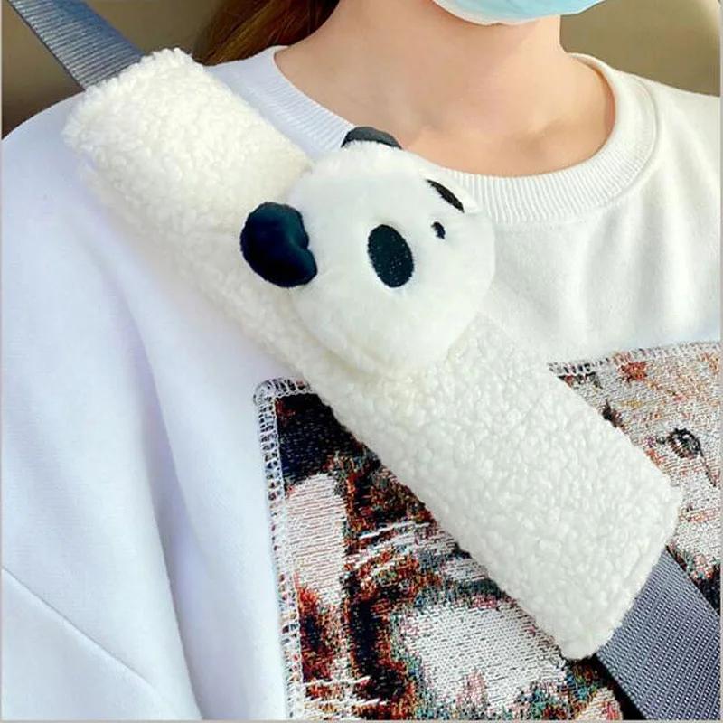 Juste de ceinture de sécurité de Krasnocar de dessin animé mignon, sangle initiée, coussin SFP, joue