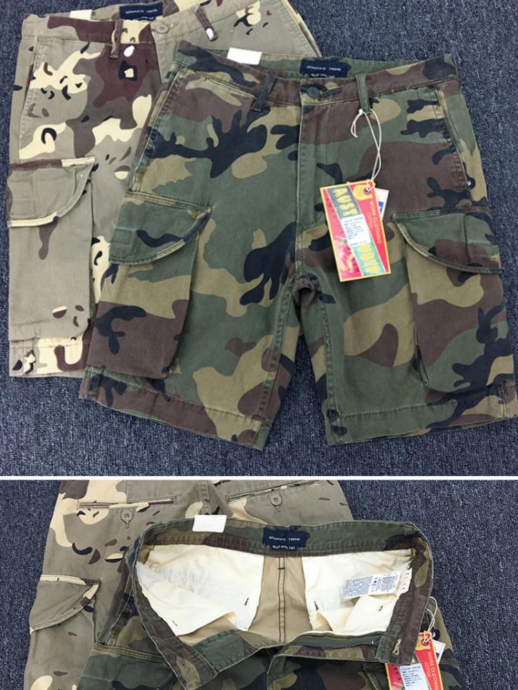 Short Cargo de style rétro américain pour hommes, nouveau short de Camouflage lourd, en pur coton la