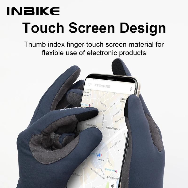 INBIKE 2024 gants de cyclisme Gel rembourré pour hommes automne hiver polaire gants de vélo de route
