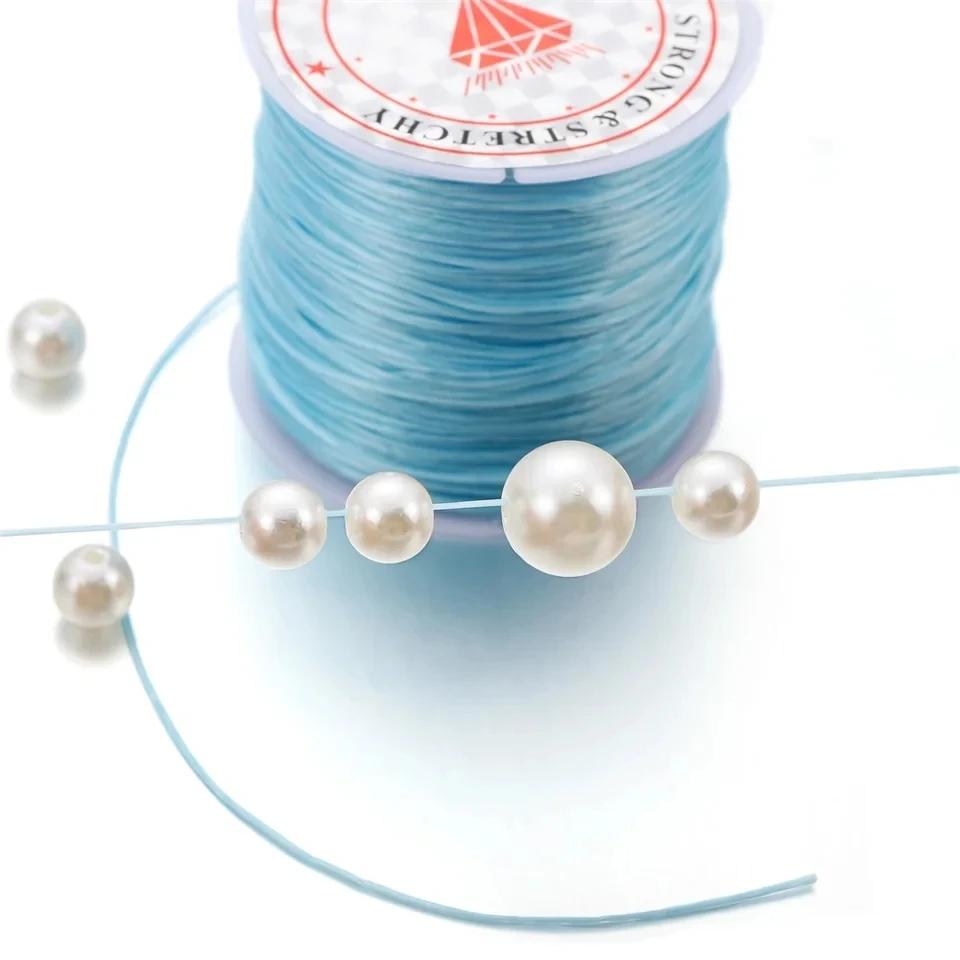 Cordon de perles en cristal élastique solide pour Bracelets, fil extensible, collier, bricolage, fab