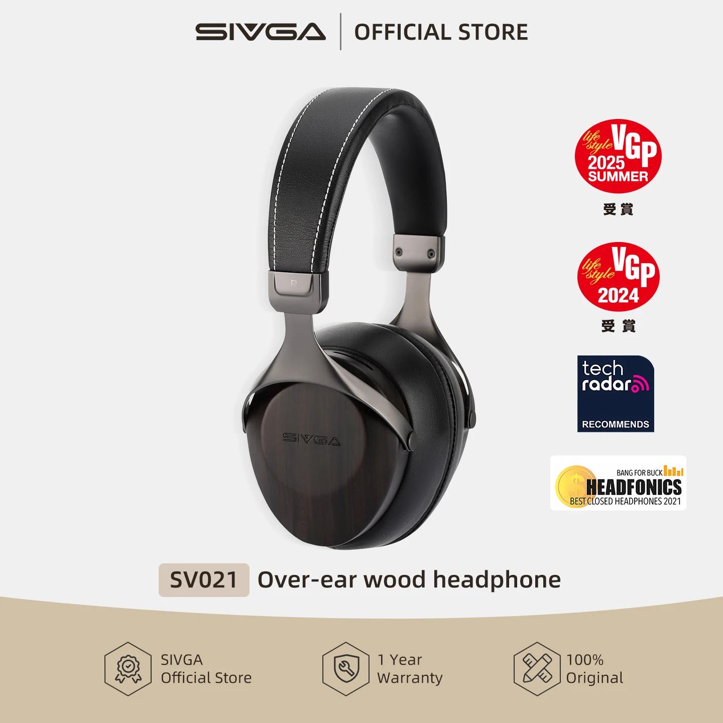 Casque audio circum-auriculaire fermé SIVGA SV021/Robin en bois avec son haute fidélité équilibré et