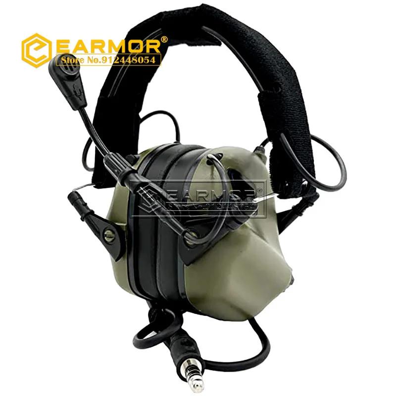 EARMOR-Casque DulMédiateur set M32 MOD4 avec microphone, cache-oreilles de chasse et de tir, amplifi