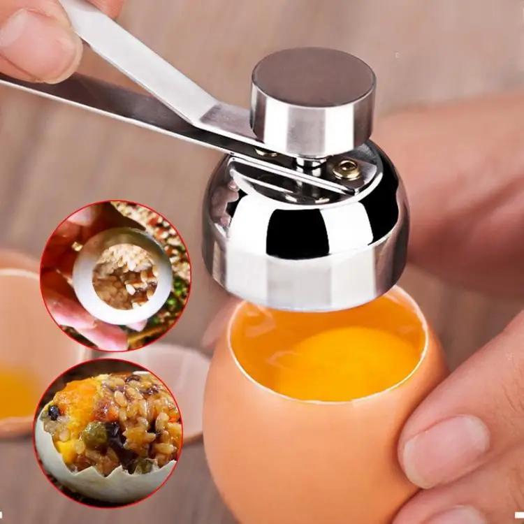 Coupe-œufs en acier inoxydable, ciseaux à œufs en métal, ouvre-bâtiment brut, outil de cuisine créat