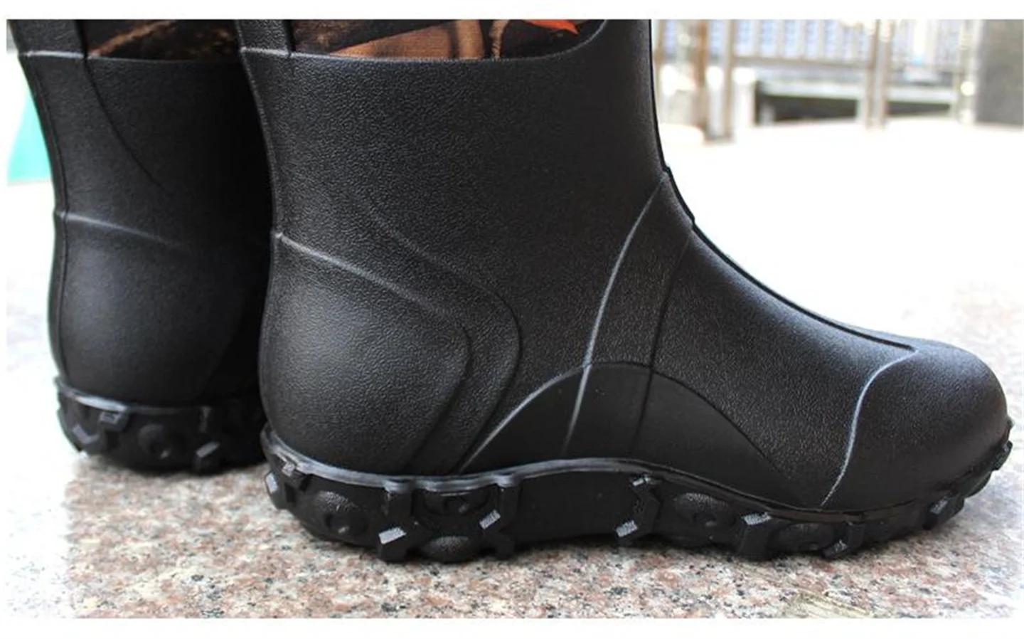 Bottes de chasse montantes en néoprène pour hommes, bottes de pluie en plein air pour la forêt profo