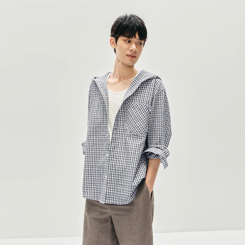Semir chemise à manches longues hommes vêtements d'extérieur à carreaux léger 2025 automne nouveau h