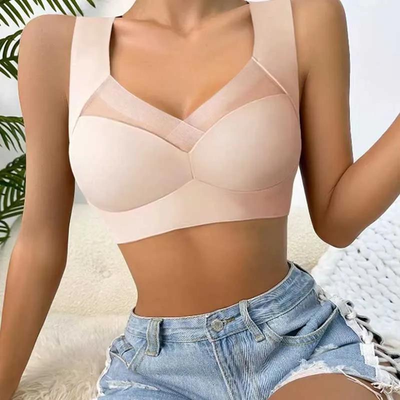 Sous-vêtements de sport pour femmes, soutien-gorge Invisible, sans couture, respirant, confortable,