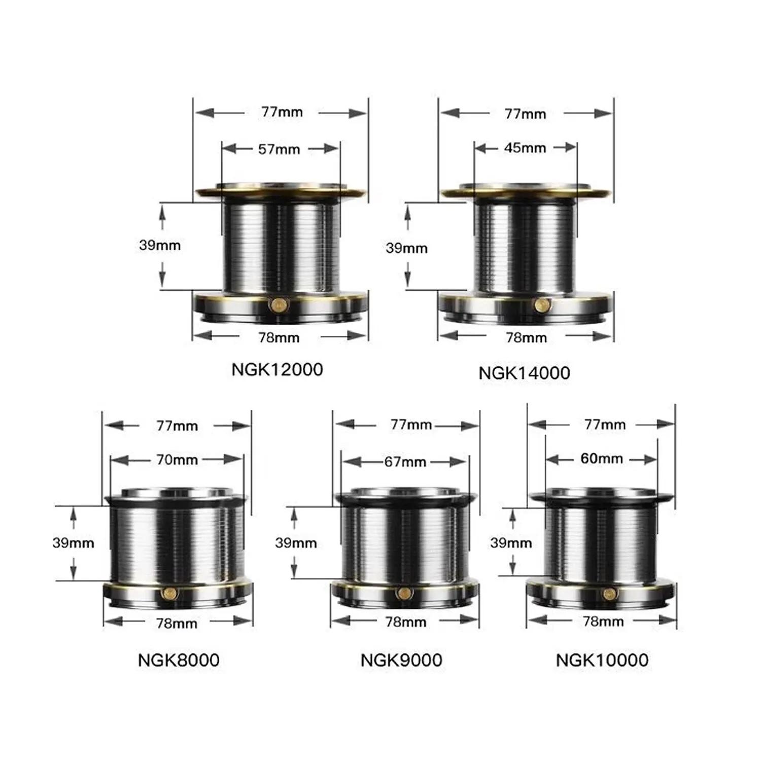 Huidiao roulement en acier inoxydable moulinet de pêche 8000 9000 10000 12000 14000 25KG puissant mo