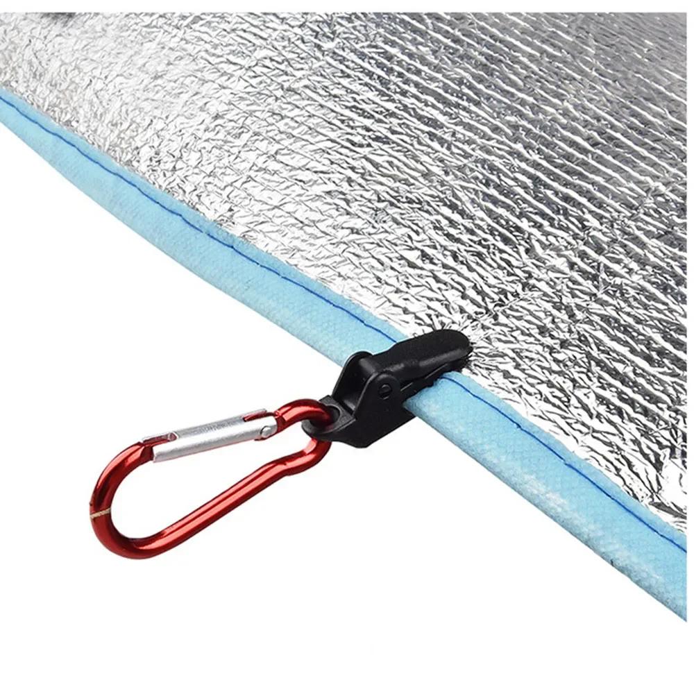 10/15/20 pièces auvent pince bâche Clips Snap cintres tente Camping survie serrer outil pour Camp en
