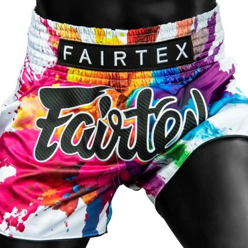 Authentiques shorts thaïlandais Fairtex-Kickboxing pour hommes et femmes adultes – Shorts d'entraîne
