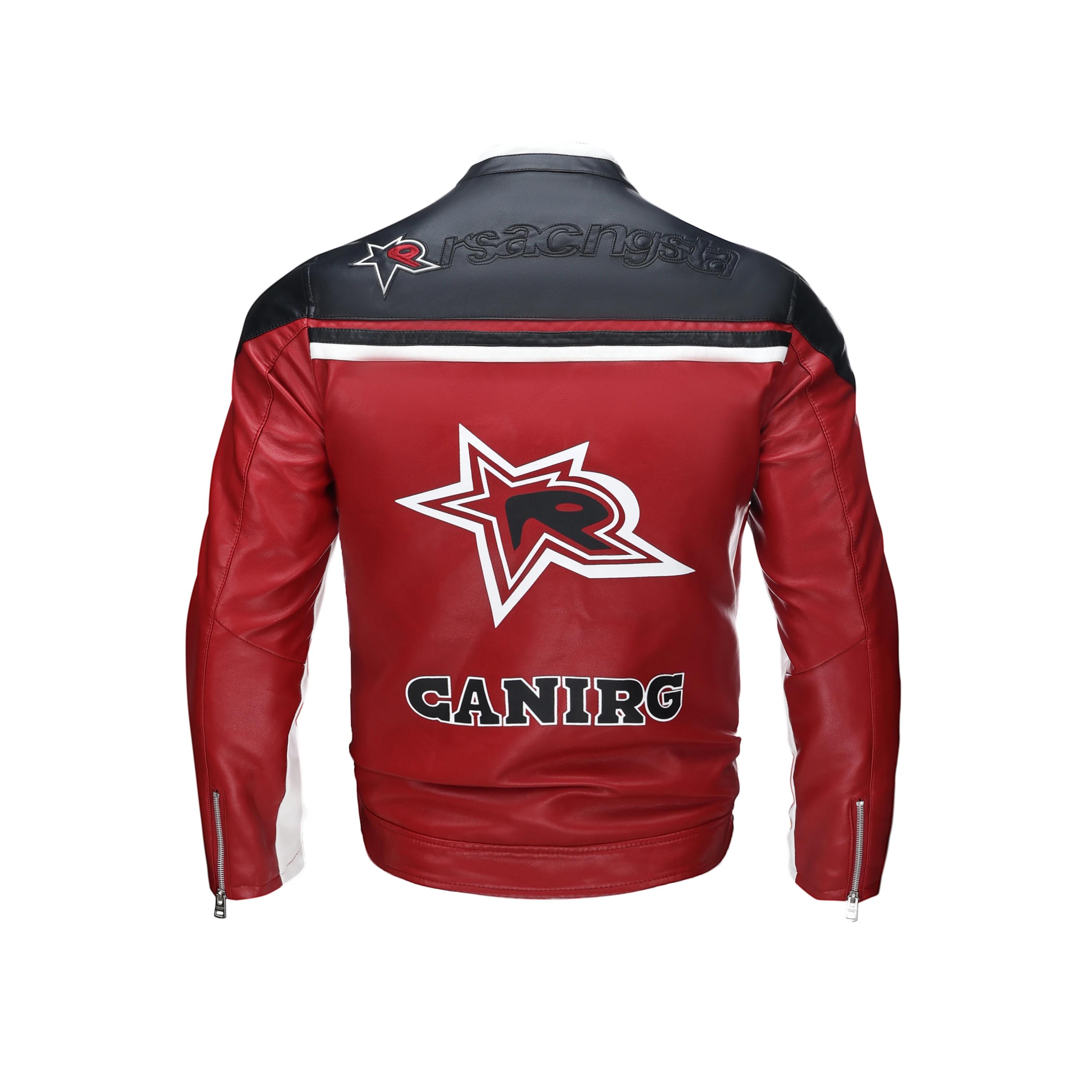 Vestes en cuir pour hommes automne décontracté moto veste en polyuréthane Biker manteaux en cuir mar