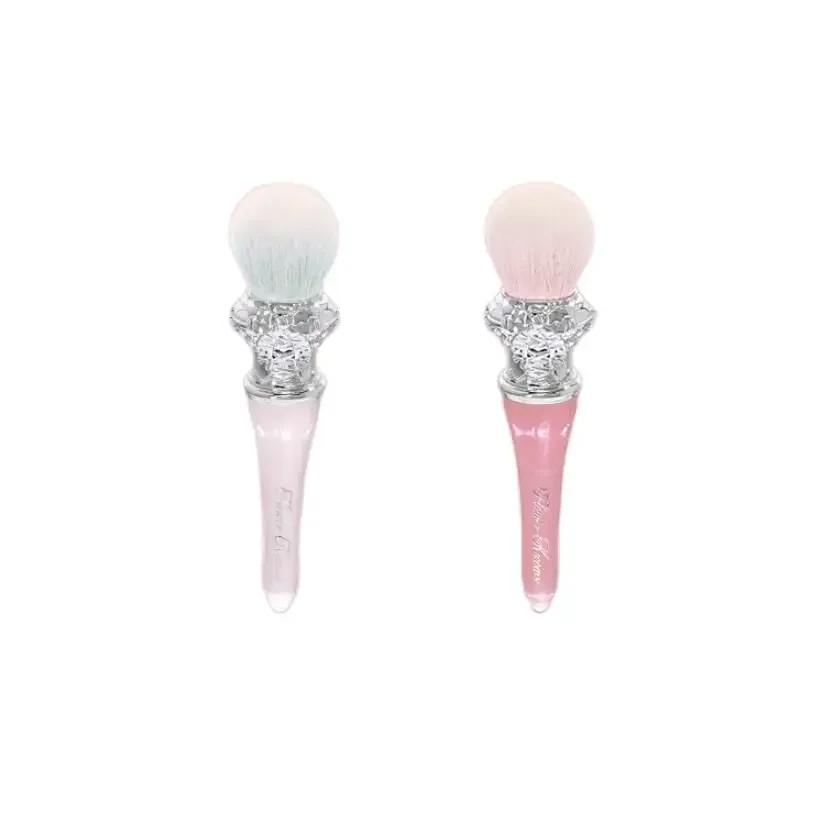 Flower Knows Swan Ballet Blush laine brosse poudre minérale bronzant Contour pinceaux de maquillage